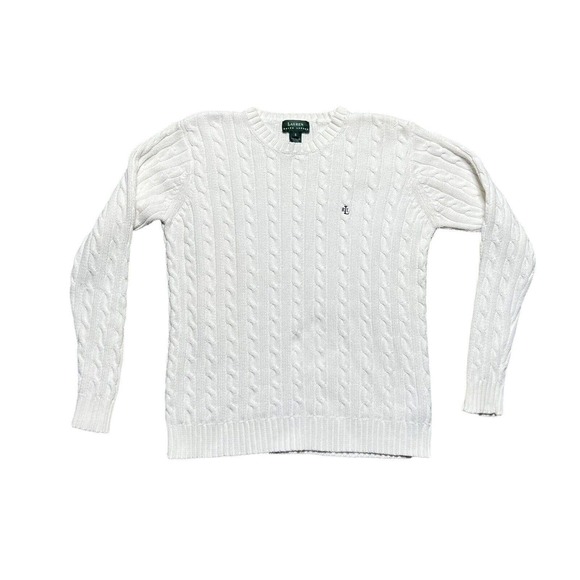 Ralph Lauren Other - NWOT Ralph Lauren White Cable Knit Chunky Cotton Men Size Small Sweater Pullover